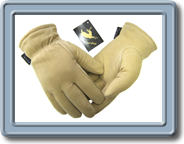 Men's
Lined 100 Heatlok
Suede Split
Deerskin Gloves